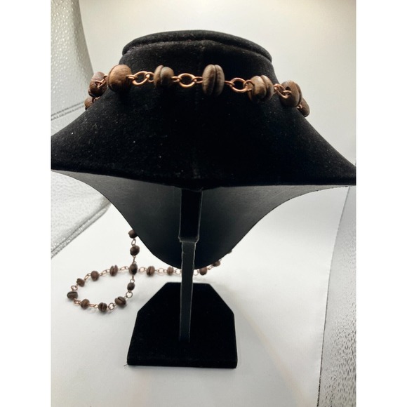 Real Coffee Beans Copper Chain 16 Inch Necklace! - Picture 5 of 7